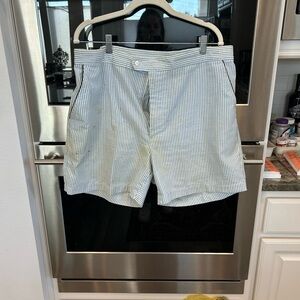 Vintage Christian Dior monsieur seersucker Men's Shorts XL has stains